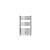 CenterRail F5I-CR straight towel warmer and MRV pack 1222 x 500mm 1341BTU Chrome